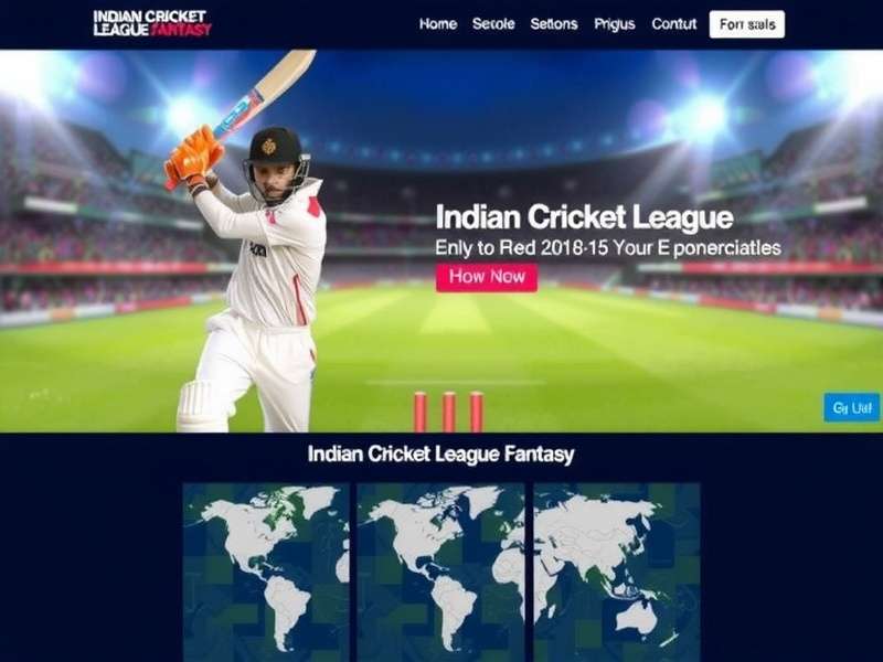 ICL Fantasy Homepage Showcasing Current Matches Indian Cricket League Fantasy Homepage